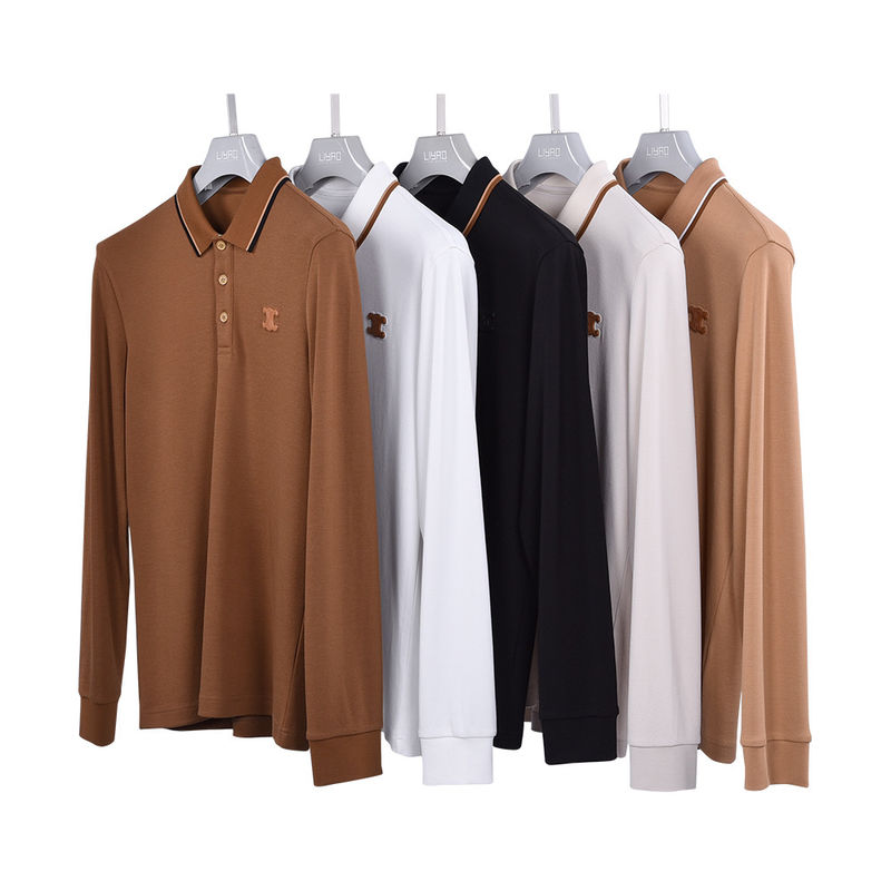 เสื้อยืดโปโลผ้าปูที่หายใจ สําหรับผู้ชาย ฤดูใบไม้ผลิ ฤดูใบไม้ผลิ