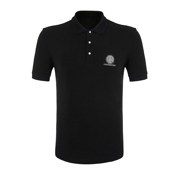 สัมเมอร์รายวัน กีฬาสุ่ม ชายเสื้อโปโล 95% ผ้าใบ 5% สเปนเด็กซ์ การแห้งเร็ว