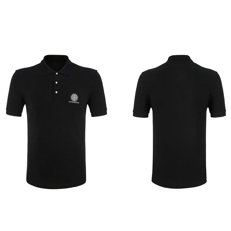 เสื้อโปโลสําหรับผู้ชายด้วยผ้าปูน 100% / 95% 5% สเปนเด็กซ์ สีตามสั่ง
