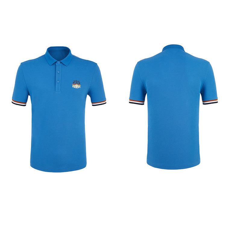 เสื้อโปโลผู้ชายแขนสั้น แปลกระทบ