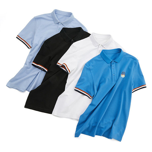 เสื้อโปโลผู้ชายแขนสั้น แปลกระทบ