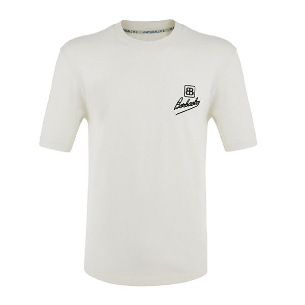 2024 สไตล์ใหม่สุด เสื้อยืดขนาดใหญ่ชาย พร้อมโลโก้แต่งแต่งแต่งและสีแข็ง