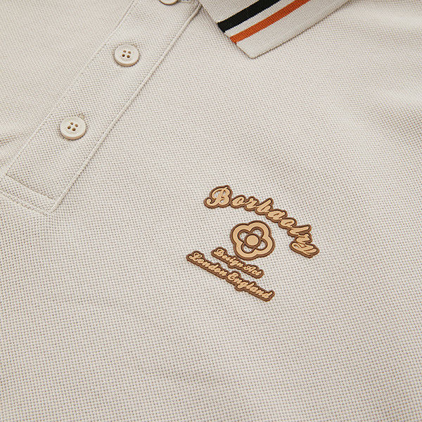 กอล์ฟ สลิม ชาย โปโลเสื้อ 100% ผ้าปูฟ์ พิมพ์โลโก้ที่กําหนดเองสําหรับการสุ่ม