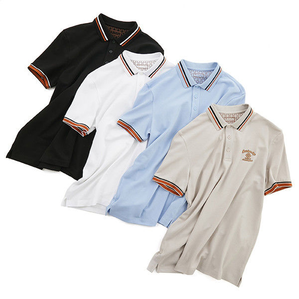 กอล์ฟ สลิม ชาย โปโลเสื้อ 100% ผ้าปูฟ์ พิมพ์โลโก้ที่กําหนดเองสําหรับการสุ่ม