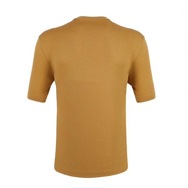 โลโก้ที่กําหนดเอง เสื้อยืดสีส้มขาว สําหรับผู้ชาย สไตล์แบบไม่ประจํา