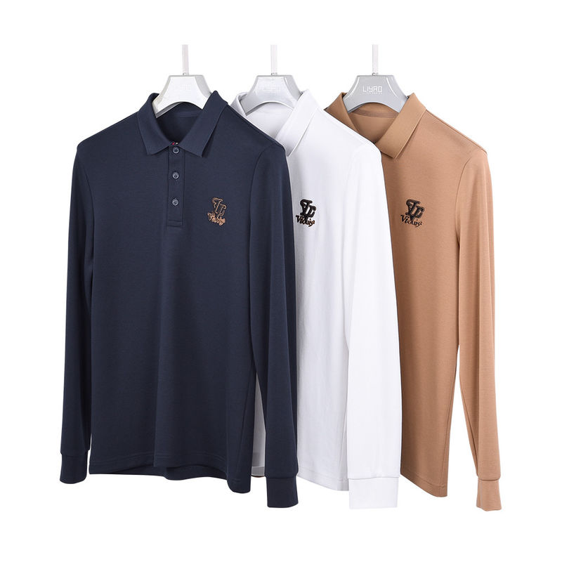เสื้อโปโลสัญลักษณ์ที่กําหนดเองในฤดูกาลฤดูใบไม้ผลิ มีคอสีที่แตกต่างกันและพิมพ์ที่ยอมรับได้