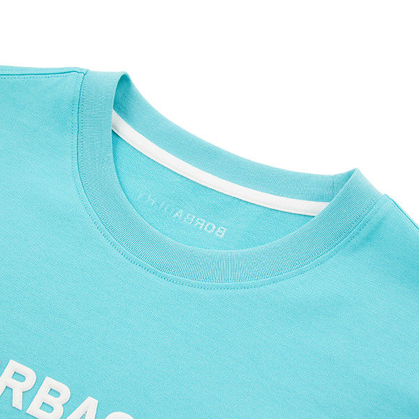 รูปแบบการพิมพ์แบบ Fast Puff 250gsm เสื้อยืดชายสําหรับการสวมใส่สํานักงานและกีฬาประจําวัน