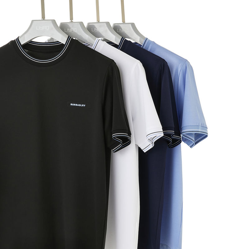 สไตล์สัญลักษณ์ที่กําหนดเอง ชายแห้งเร็ว O-Neck Collar เสื้อ T สปอร์ต สําหรับผู้ชายในกวนดง