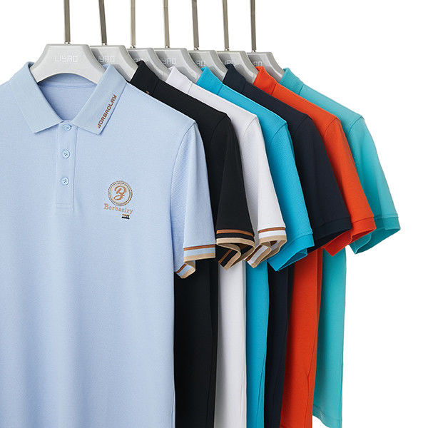 สีที่กําหนดเอง โลโก้ สีเขียว สีน้ําเงิน สปอร์ต โปโลเสื้อ 2024 ผ้าที่สะดวกสบายใหม่ที่สุด น้ําหนัก 170-210 กรัม