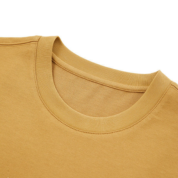 เสื้อยืดแห้งเร็วของผู้ชาย ผ้าใบ 100 เสื้อยืดหนัก O-Neck Crewneck