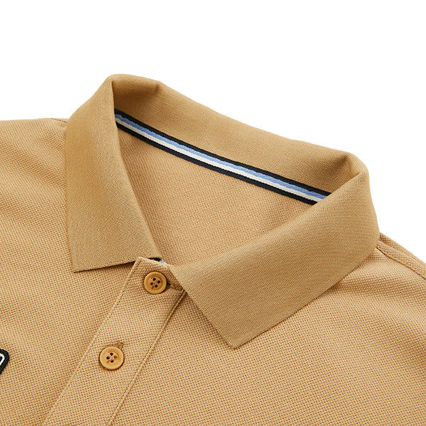 เสื้อโปโลผู้ชาย แขนสั้น 95% โพลิเอสเตอร์ 5% สปันเด็กซ์