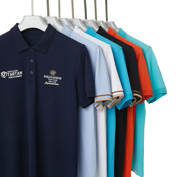 เสื้อยืดโปโลลายสําหรับผู้ชาย 95% ผ้าใบ 5% สเปนเด็กซ์ เสื้อยืดแขนสั้น Slim Fit