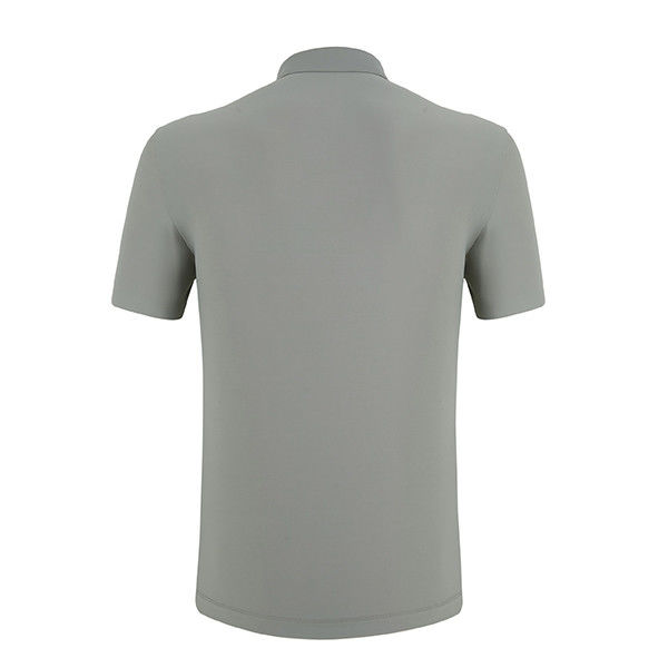 สีที่กําหนดเอง เสื้อยืดโปโลแบบเรียบๆ กันรอยในช่วงฤดูร้อน สําหรับผู้ชายในชุดหนาวแห้ง
