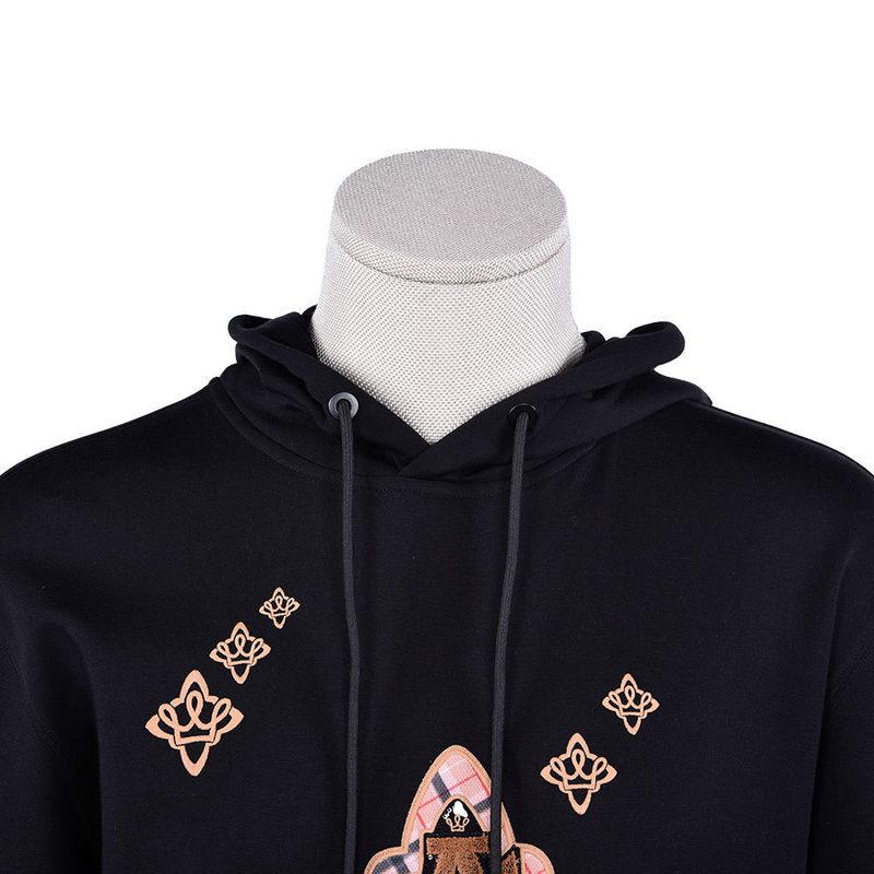 รีบวิ่งผ้าใบผู้ชาย Hoodie เหงื่อ Wicking โลโก้รูปแบบที่กําหนดเอง 450Gsm สําหรับกีฬา