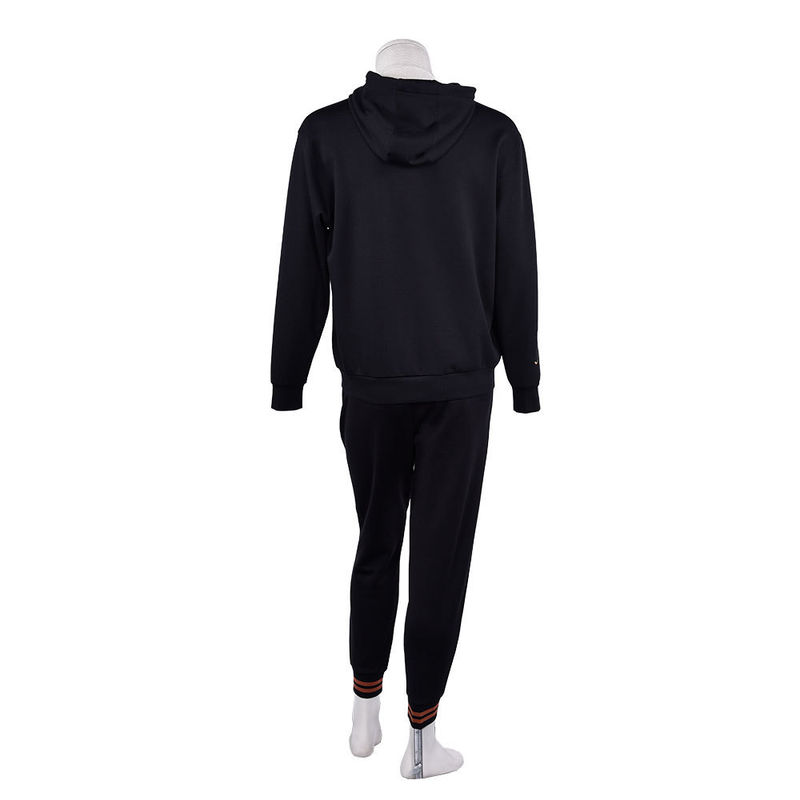 รีบวิ่งผ้าใบผู้ชาย Hoodie เหงื่อ Wicking โลโก้รูปแบบที่กําหนดเอง 450Gsm สําหรับกีฬา