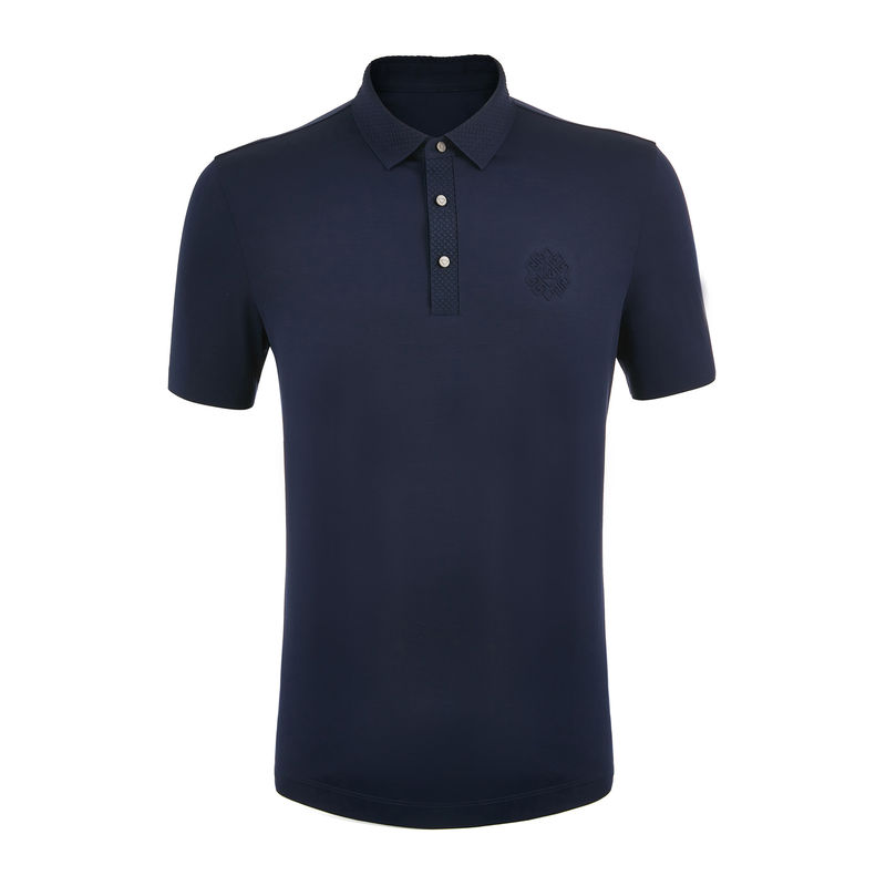 โลโก้สีที่กําหนดเอง Polo Spandex ไนลอนชาย เสื้อยืด T ไม่มีรอยสําหรับรูปแบบ OEM ODM