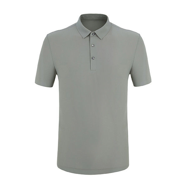 ผู้ชายแบบที่กําหนดเอง โปโล เสื้อ T-Shirt แบบสับซ้อน ไม่มีสาย ผ้าใบ 170-210 กรัม สีที่กําหนดเอง