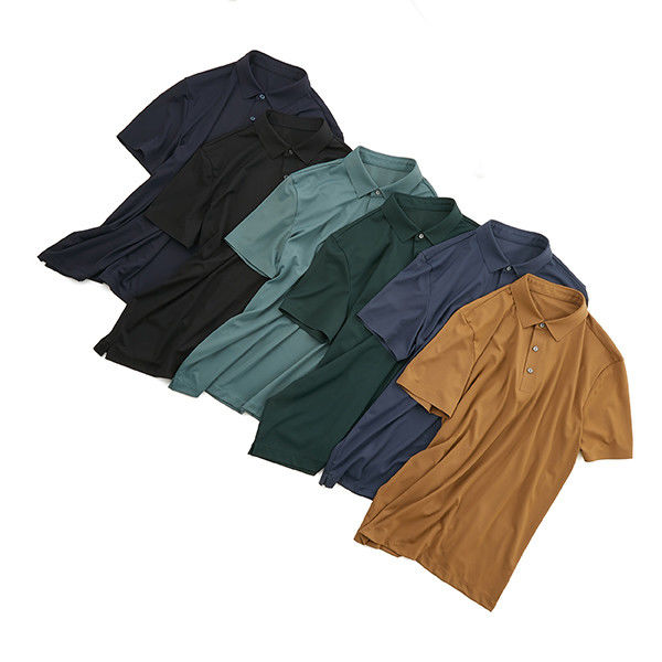 พิมพ์โลโก้ตามสั่ง 220 Gsm เสื้อโปโล สําหรับผู้ชาย เสื้อโปโลแขนสั้น