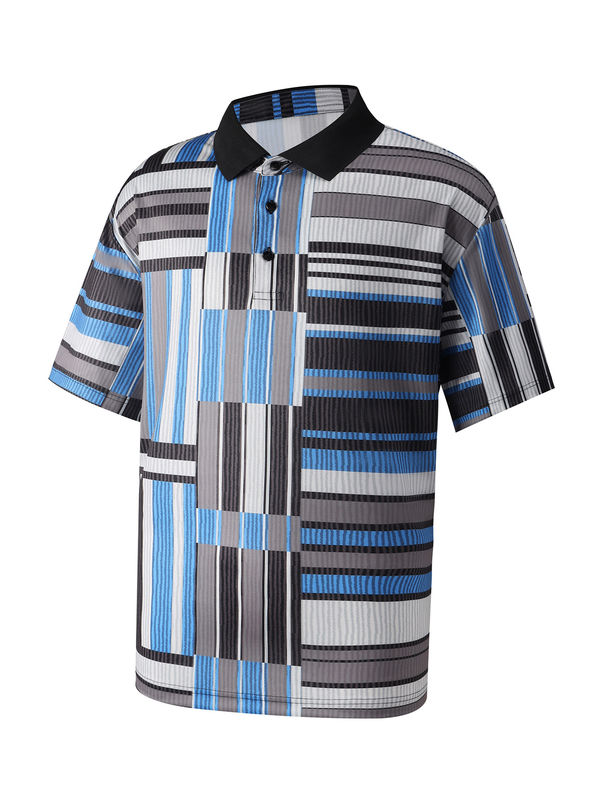 สั้นแขนผ้าใบเด็กเสื้อโปโล สีสดใส สําหรับกีฬาเทนนิส