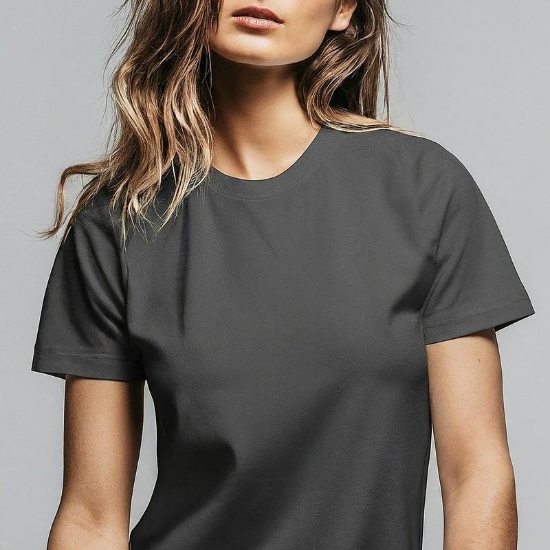 สปอร์ต ชุดเสื้อกันเอง ผู้หญิง T-shirt แต่ง 260 Gsm สําหรับรายวันสุ่ม