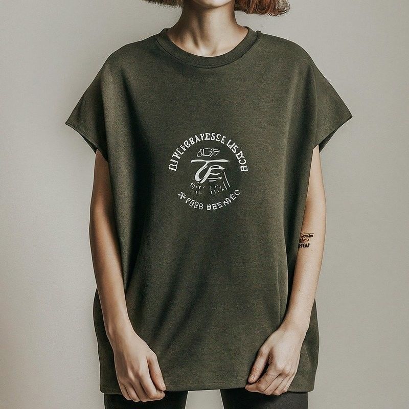 กราฟฟิก ขนาดใหญ่ เสื้อ T ผู้หญิง 220 กรัม