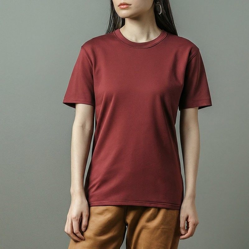 เสื้อยืดผ้าใบแบบธรรมดา ผู้หญิง แอนติพิลลิ่ง 170-210 กรัม
