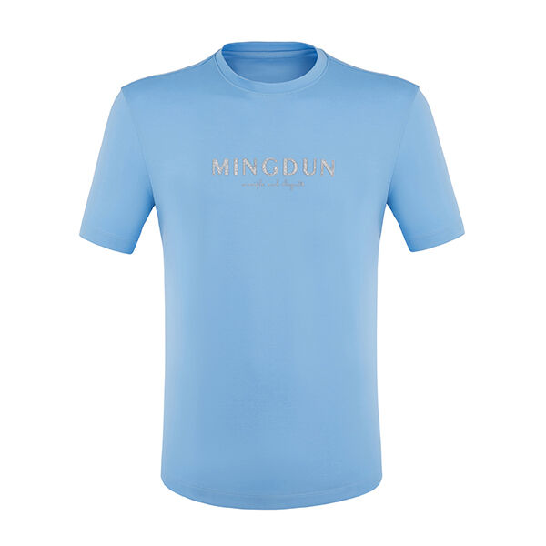 170-210 กรัม ความยืดหยุ่นสูง บุคคลนิยมธรรมดา ขนาดใหญ่ ชุดเสื้อยืดธรรมดาที่มีโลโก้ ชุดเสื้อยืดแบบกําหนดเอง สําหรับผู้ชาย