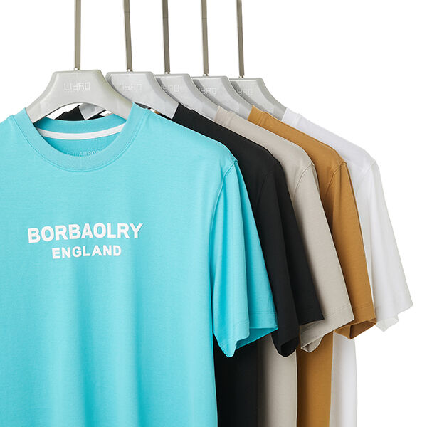 เสื้อยืดคอกลมผ้าฝ้ายกันหดแบบกำหนดเองยืดหยุ่นสูง คอกลม แบรนด์ของคุณเอง เสื้อผ้าผู้ชายแฟชั่นลำลองพิมพ์ลาย