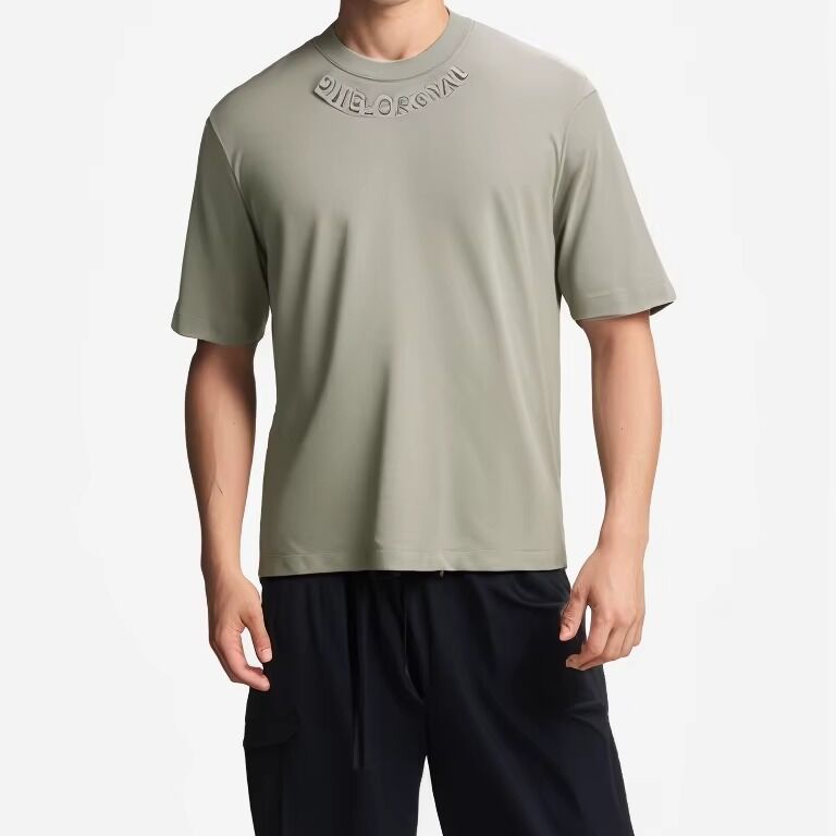 เสื้อสเวตเชิ้ตผ้าโพลีเอสเตอร์ตาข่ายพิมพ์ลายสไตล์ใหม่ เสื้อยืดโอเวอร์ไซส์สำหรับผู้ชาย