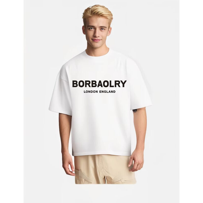 เสื้อยืดโอเวอร์ไซส์ผ้าฝ้าย 100% คุณภาพสูง แขนสั้น แห้งเร็ว ระบายอากาศได้ดี สไตล์วินเทจ สกรีนลายตามสั่ง สีพื้น