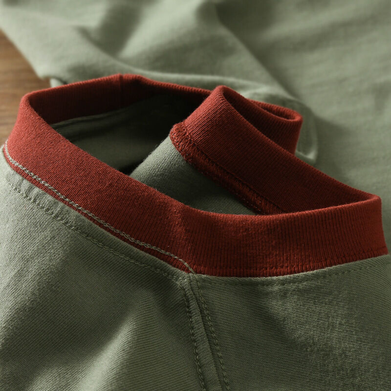 เสื้อยืดสีทูโทนปะติดปะต่อคุณภาพสูงสำหรับผู้ชายและผู้หญิง