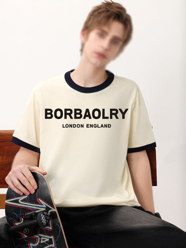 เสื้อยืดดีไซเนอร์ แบรนด์ดัง ขายดี ผ้าคอตตอนแท้ เสื้อยืดหรู เสื้อยืดเทรนด์ผู้ชาย เสื้อผ้าดีไซเนอร์สุดเท่