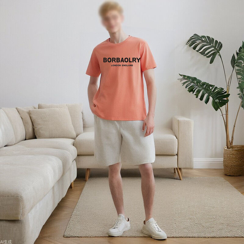 เสื้อกันเอง T-Shirt พิมพ์ คุณภาพสูง ขายปลีก เสื้อกันเอง T-Shirt ผู้ชาย 220gsm เสื้อกันเปล่า ผ้าใบ เสื้อกันผู้ชาย