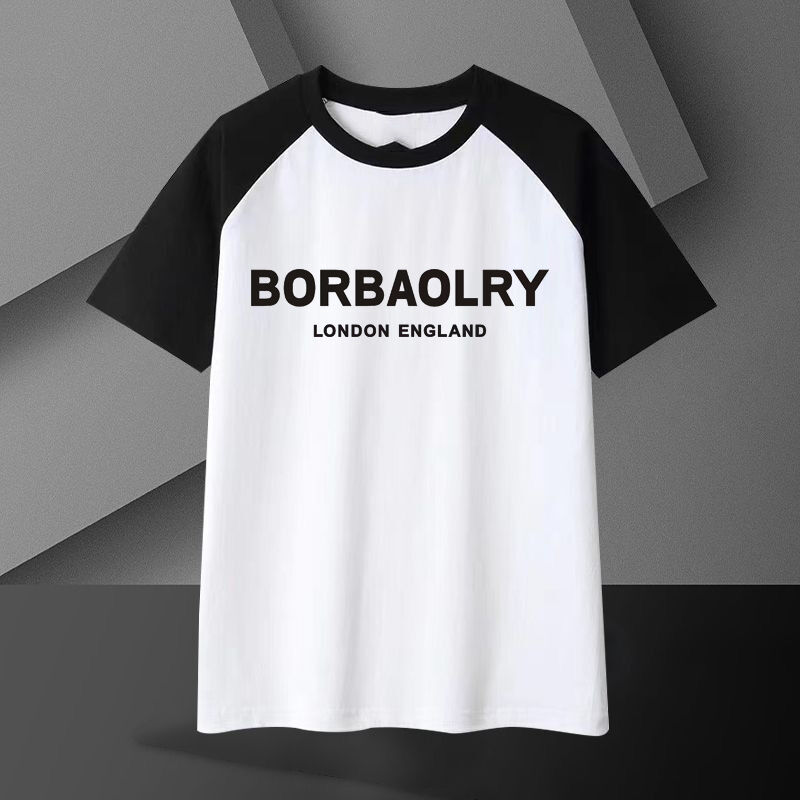 เสื้อยืดผ้าคอตตอนหนาสำหรับผู้ชาย 220 กรัม ระบายอากาศได้ดี ทรงโอเวอร์ไซส์ แขนสั้น ลายเรียบๆ ความยาวพิเศษ ผ้าถัก