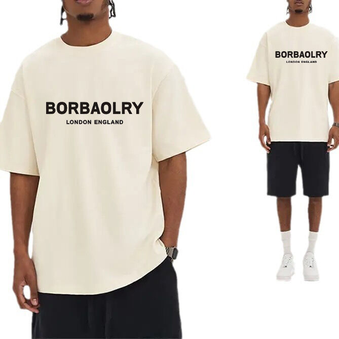 220 Gsm เสื้อยืดผ้าใบ คุณภาพสูง ลงไหล่ เสื้อยืดขนาดใหญ่ ขายปลีก เสื้อยืดที่กําหนดเองสําหรับผู้ชาย