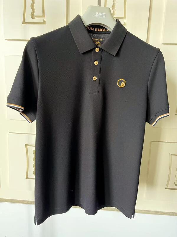 เสื้อโปโลชายระดับพรีเมียม คอปกคลาสสิก สีสันสดใส รายละเอียดประณีต โลโก้ซิลิโคนมีเท็กซ์เจอร์ เสื้อยืดโปโลชายคุณภาพสูง