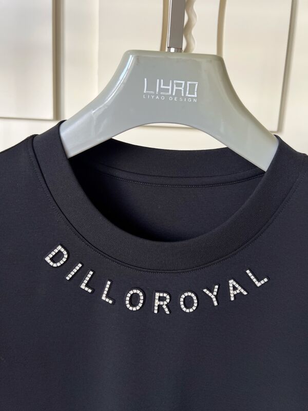 เสื้อยืดคอกลม | โลโก้ประดับพลอยเทียมและการออกแบบกราฟิก เสื้อยืดผู้ชาย OEM/ODM