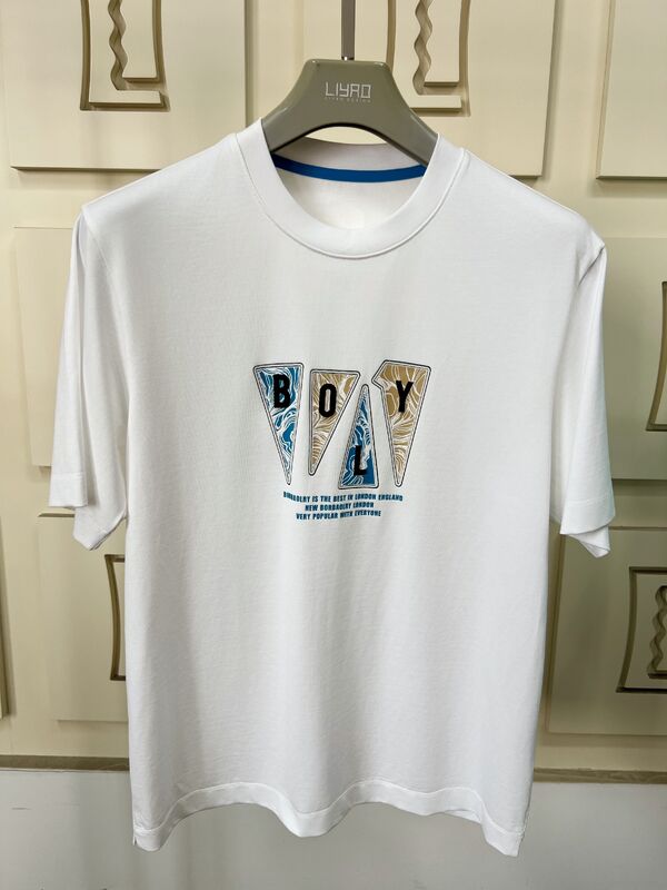 เสื้อยืดคอกลมแขนสั้นสำหรับผู้ชาย, เสื้อยืดลายกราฟิกและปักสุดอินเทรนด์, เสื้อยืดผ้าฝ้าย 100% สีสันสดใสสำหรับผู้ชาย