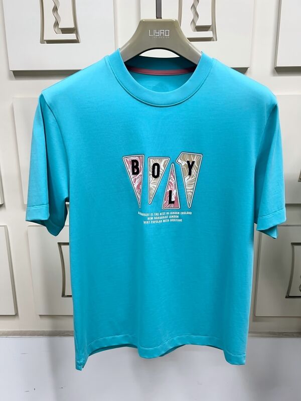 เสื้อยืดคอกลมแขนสั้นสำหรับผู้ชาย, เสื้อยืดลายกราฟิกและปักสุดอินเทรนด์, เสื้อยืดผ้าฝ้าย 100% สีสันสดใสสำหรับผู้ชาย