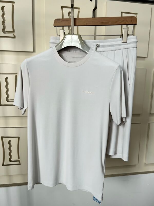 ชุดโปโลแขนสั้นระบายอากาศได้ดีสำหรับผู้ชายในฤดูร้อน ผ้าโพลีเอสเตอร์/คอตตอน น้ำหนักเบา