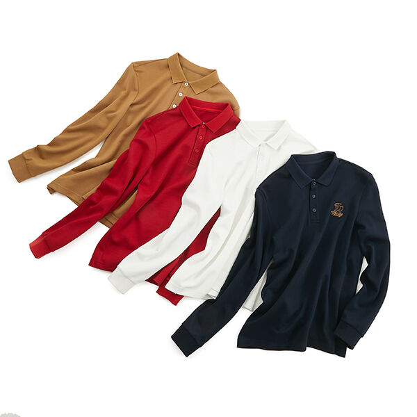 เสื้อยืดคอกลมแขนยาวผ้าฝ้ายแฟชั่นระบายอากาศได้ดี ยืดหยุ่นสูง สัมผัสนุ่มสบาย เสื้อผ้าผู้ชาย เสื้อโปโลคุณภาพสูง