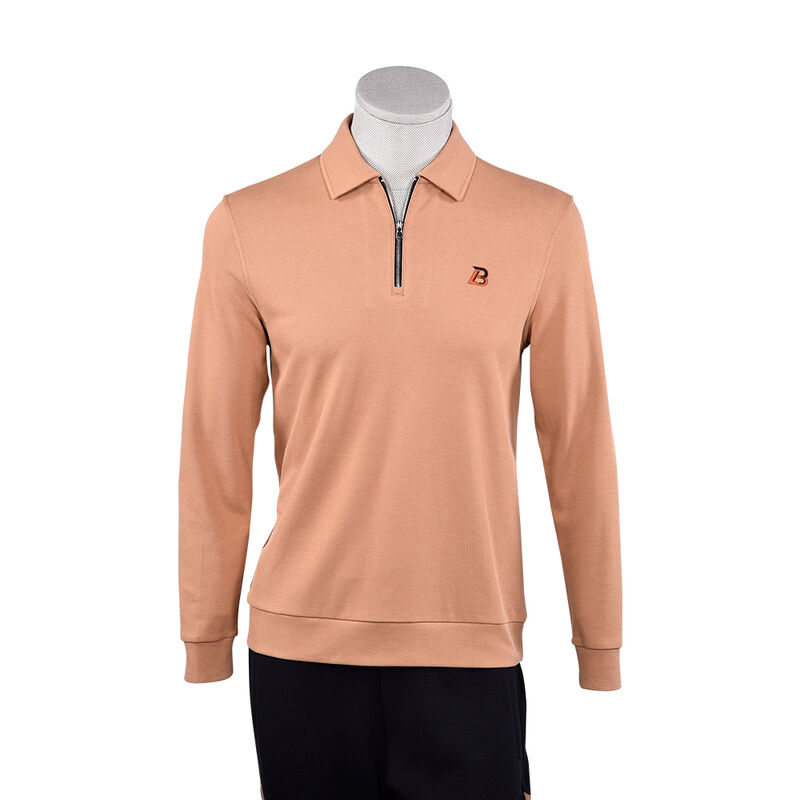 เสื้อยืดคอโปโลแขนยาวผู้ชาย ผ้าฝ้าย 100% ทอพิเศษกันขน (Anti-Pilling) ยืดหยุ่นสูง ใส่สบายในชีวิตประจำวัน