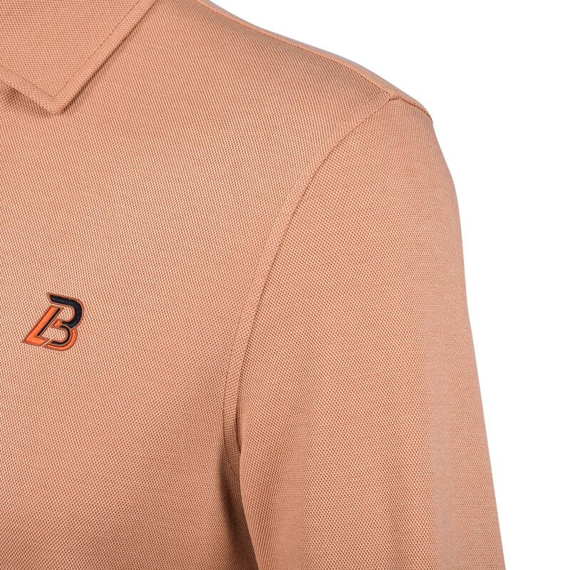 เสื้อยืดคอโปโลแขนยาวผู้ชาย ผ้าฝ้าย 100% ทอพิเศษกันขน (Anti-Pilling) ยืดหยุ่นสูง ใส่สบายในชีวิตประจำวัน