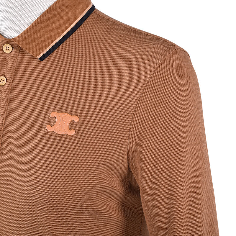 ดีไซน์ขายร้อน แอนติ-ปิลลิ่ง สีธรรมดา เสื้อโปโลแขนยาวใหม่ สีขัดเทียบ คอลเลอร์ ดีไซน์ โลโก้ตามสั่ง