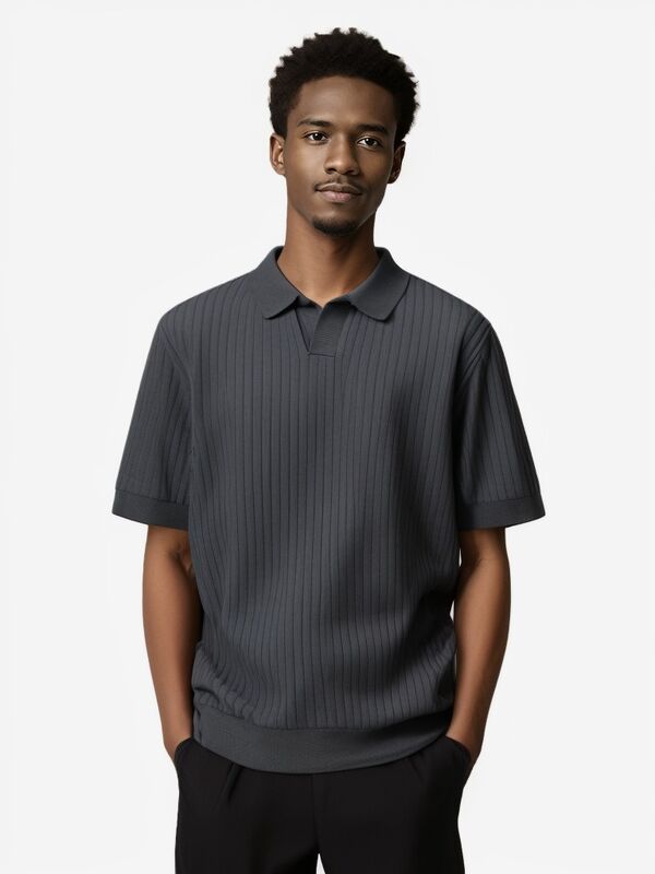 ชุดเสื้อโปโลชายแบบกําหนดเอง มีแขนสั้น เงินเก่า & เทรนด์ใหม่ เสื้อเทียมยาวๆ