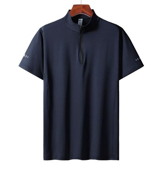 เสื้อโปโลแขนสั้นสำหรับผู้ชาย เสื้อผ้าลำลอง กีฬากอล์ฟ แห้งเร็ว