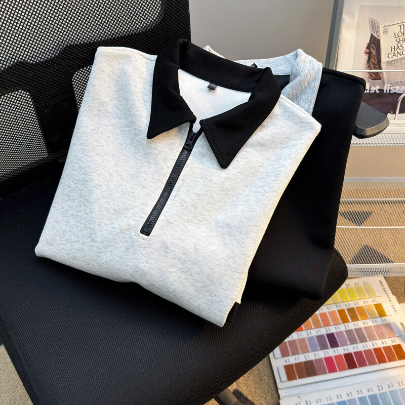 คุณภาพดี ขายปลีก เสื้อผ้าผู้ชาย ขนาดใหญ่ เสื้อซิป ผู้ผลิต เสื้อแขนสั้นเปล่า สําหรับผู้ชาย