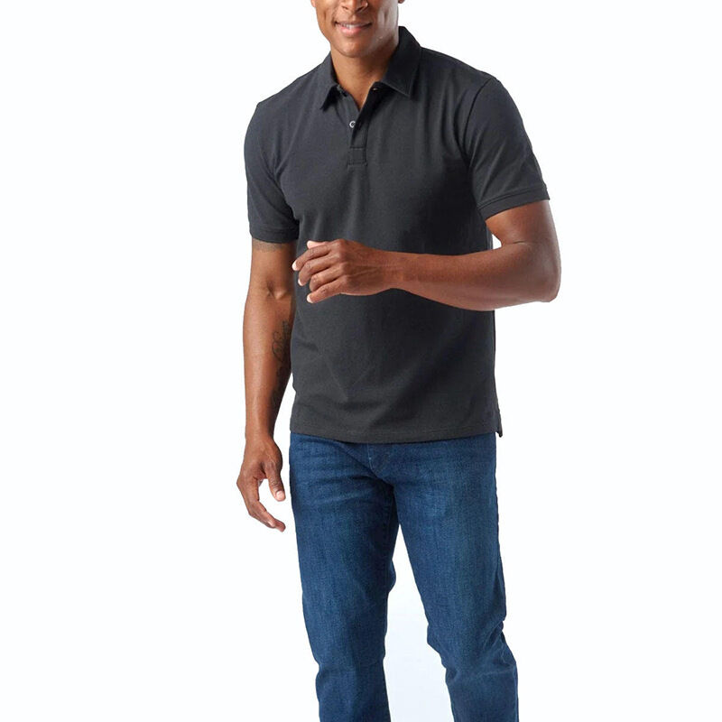 เสื้อโปโลกอล์ฟคุณภาพสูงหรูหรา แห้งเร็ว ทรงเข้ารูป เสื้อยืดเรียบๆ จากผู้ผลิต